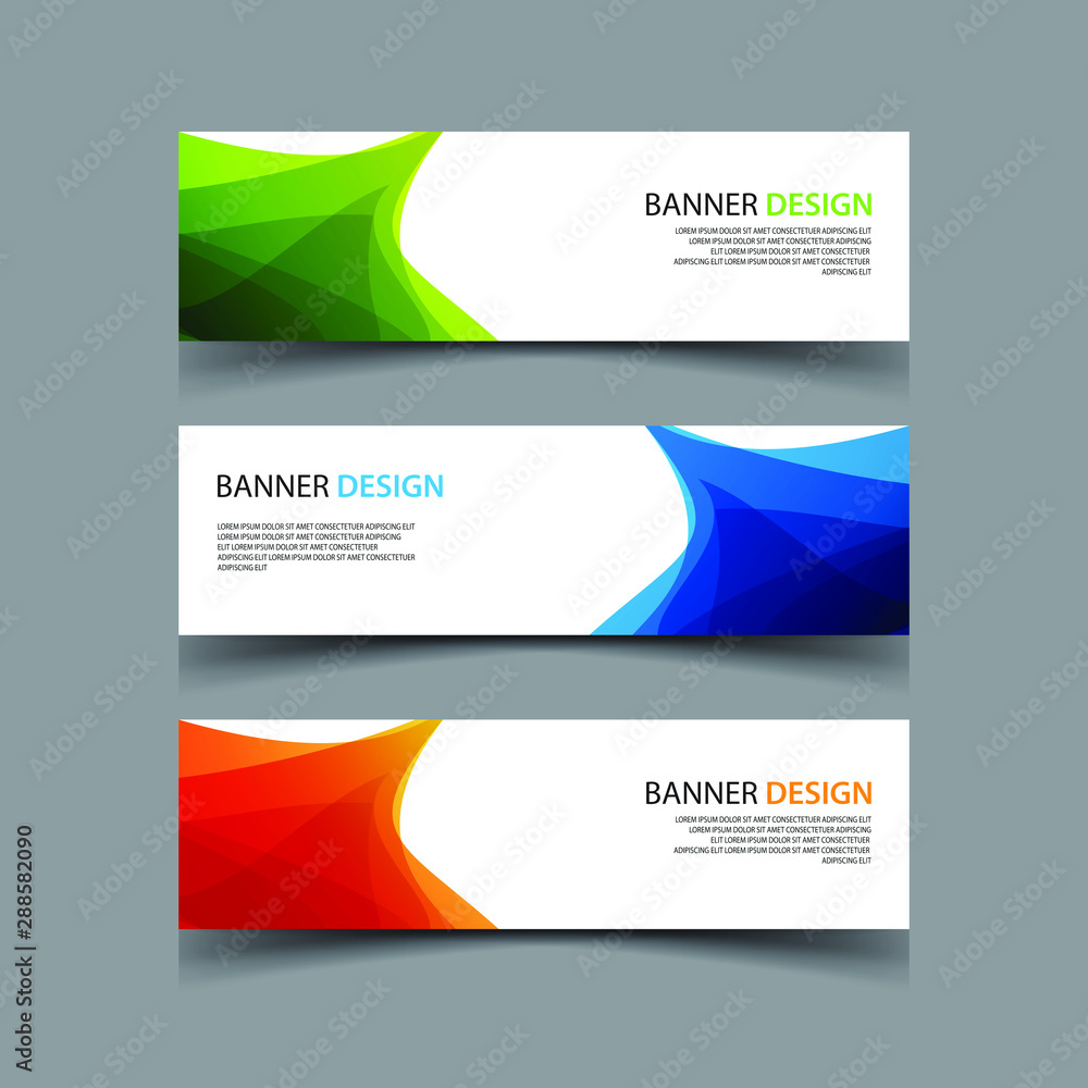 Vector Abstract design banner web template Vector Abstract design banner web template