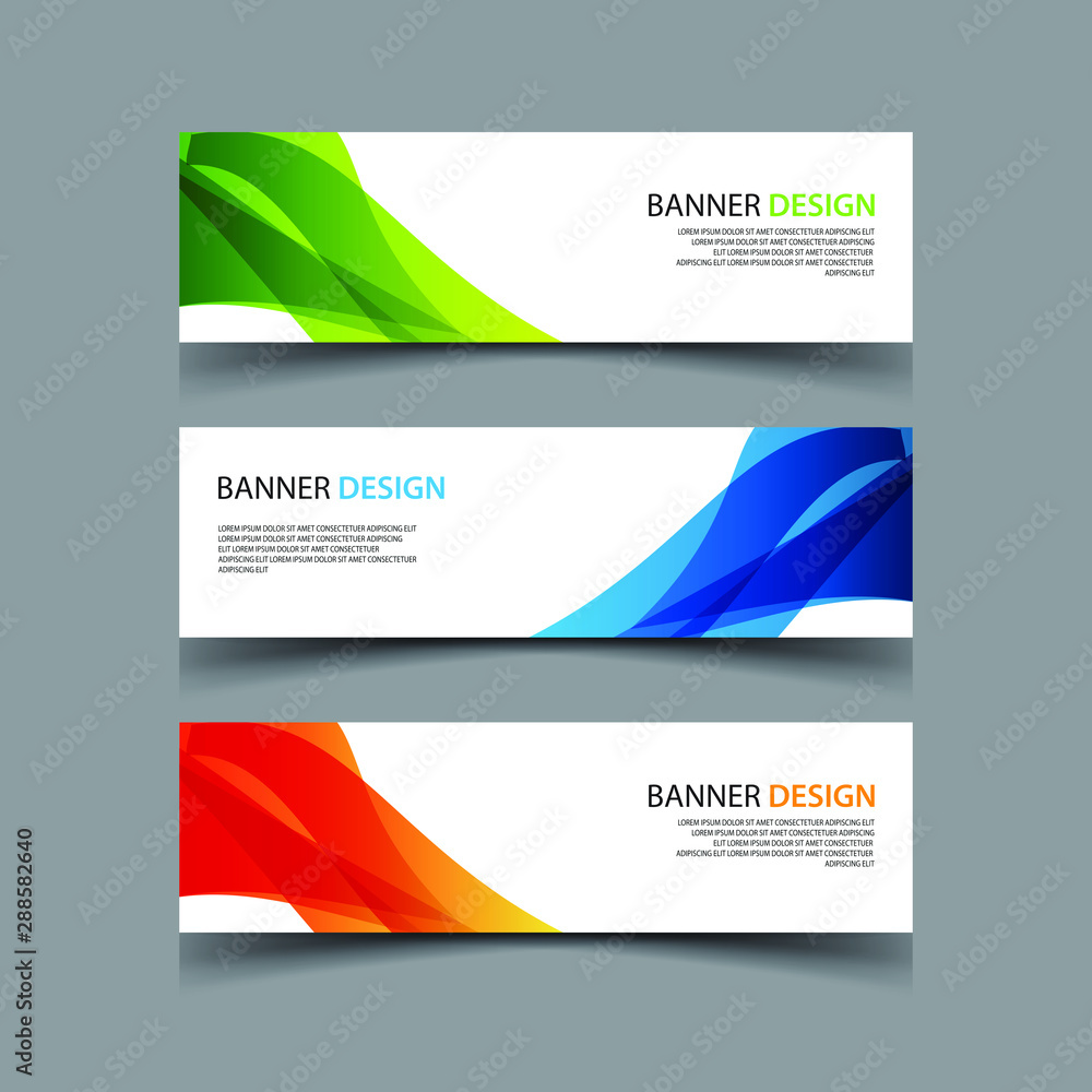 Fototapeta premium Vector Abstract design banner web template