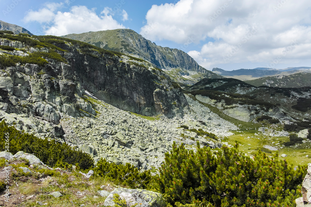 trail from Malyovitsa hut to Scary  Lake, Rila Mountain, Bulgaria