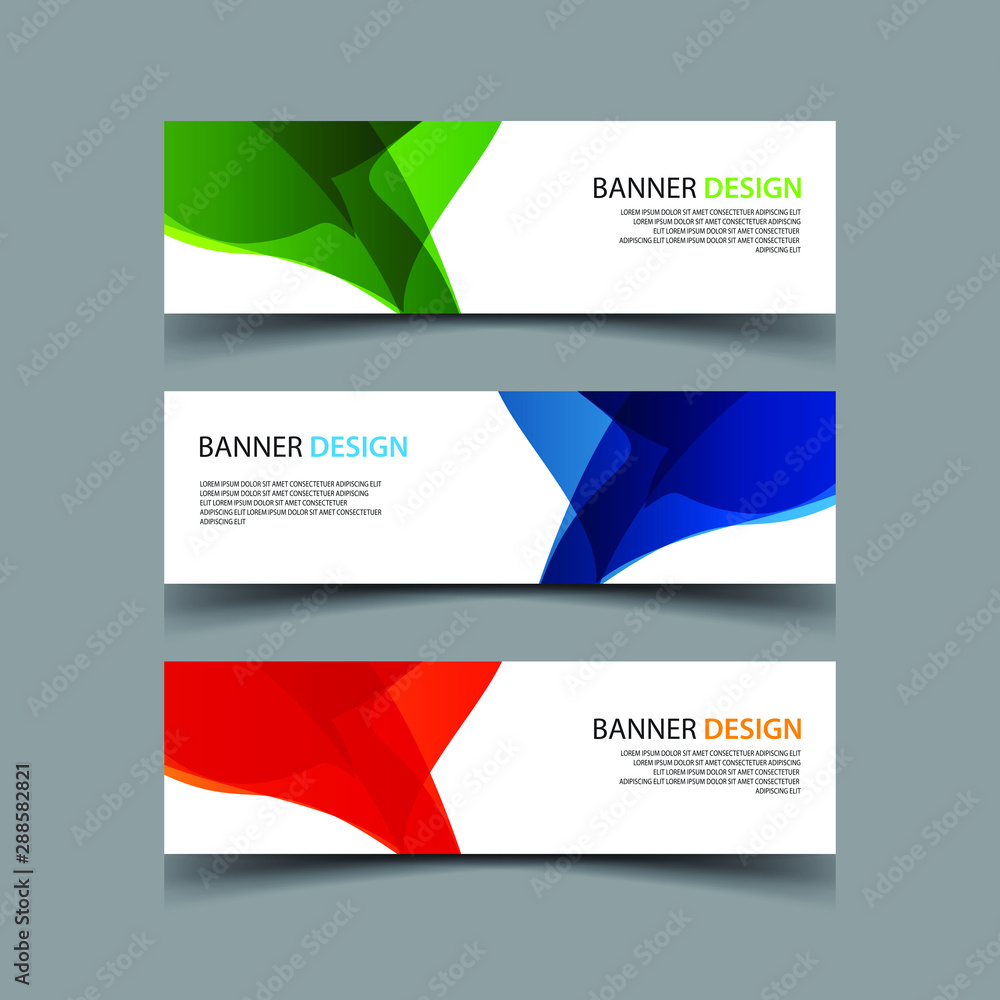 Fototapeta premium Vector Abstract design banner web template