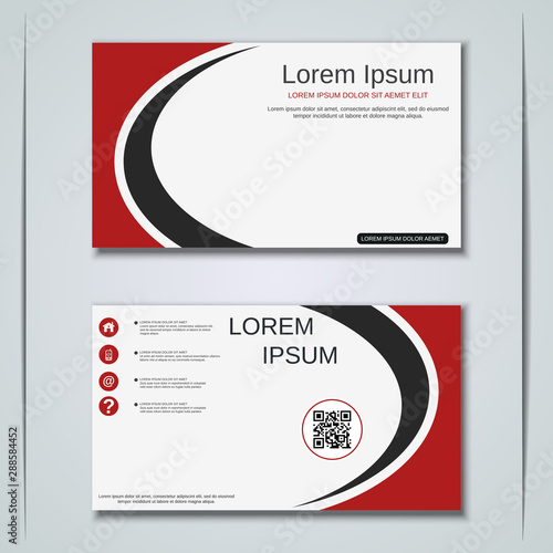 Modern business visiting card vector design template