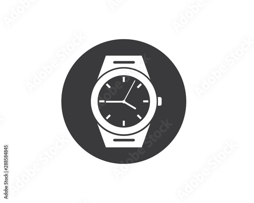 wrist watch icon vector template design