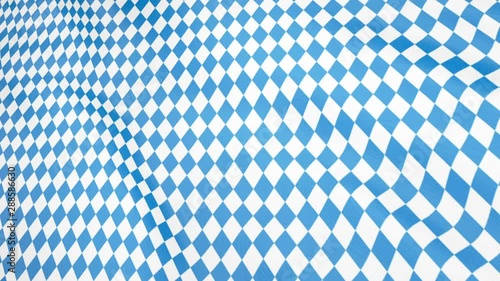 Flag of the oktoberfest flutters in the wind, the animation of the national traditional flag of the oktoberfest, the background, the saver