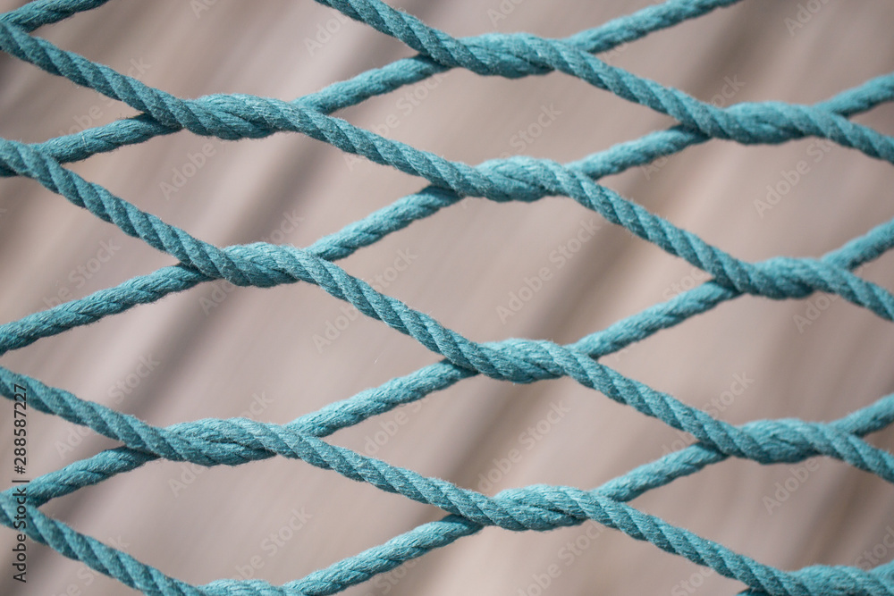 close up of hammock netting