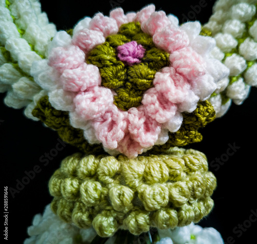 garland of flowers  lace crafts