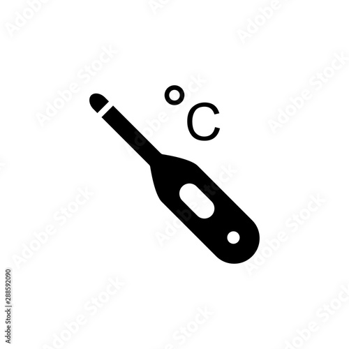 thermometer icon trendy