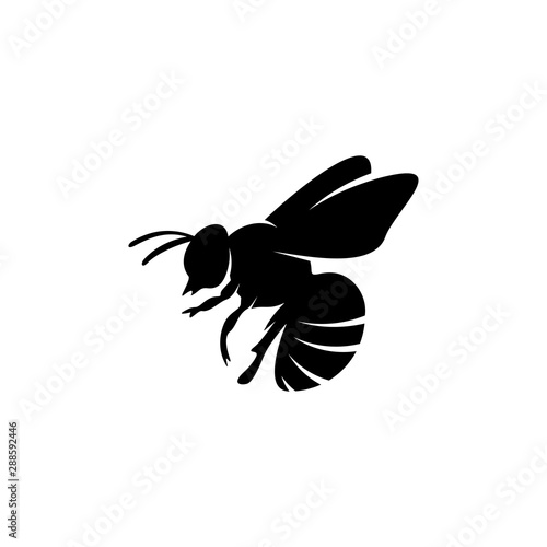 Bee logo design vector. Icon Symbol. Template Illustration