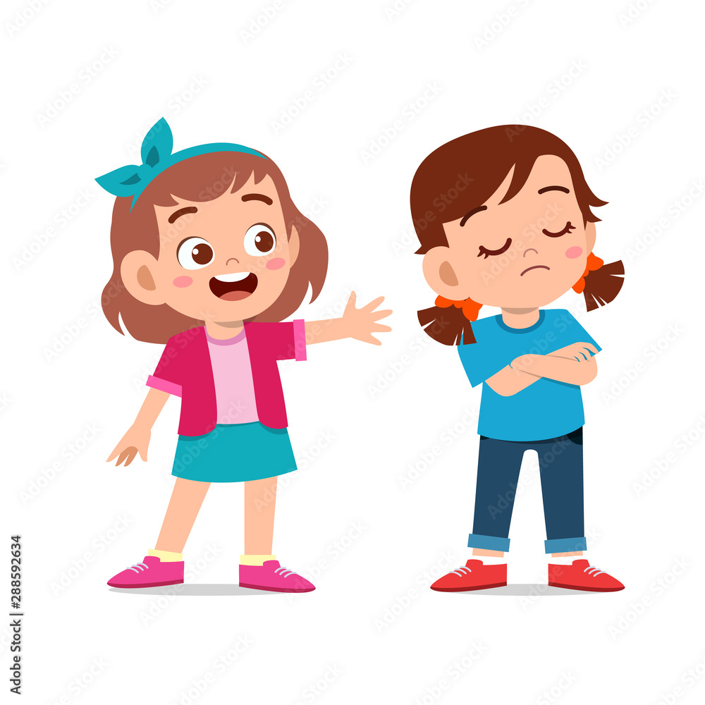 kids argue fight with friend