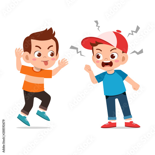kids argue fight with friend