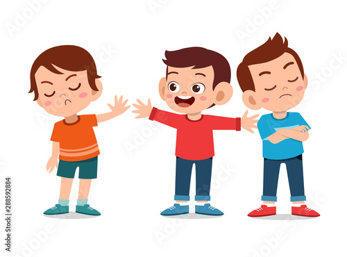 kids argue fight with friend