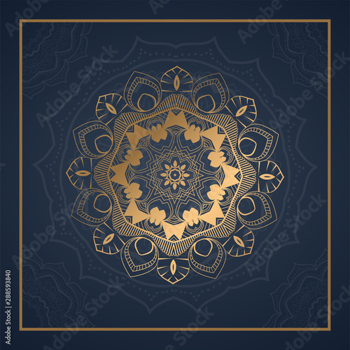Luxury mandala background for wedding invitation, book cover