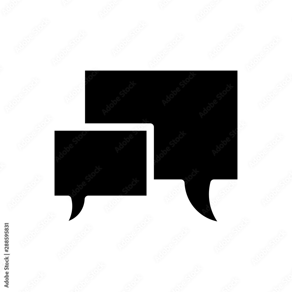 Naklejka premium bubble talk icon