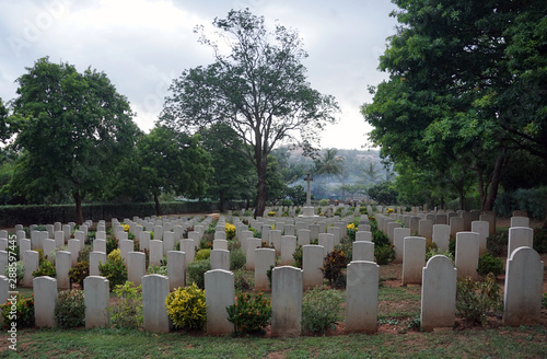 Vászonkép World War 2 Commonwealth war graves in Trincomalee, Sri Lanka