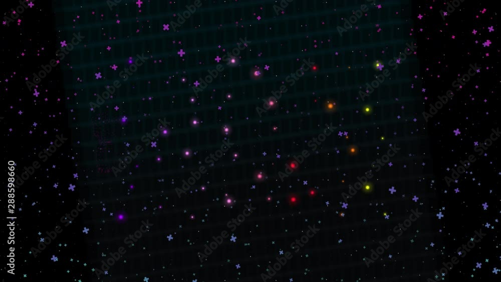 Night star skies with twinkling.Blink stars motion background.Abstract colorful star in space Night star skies with twinkling.Blink stars motion background.Abstract colorful star in space