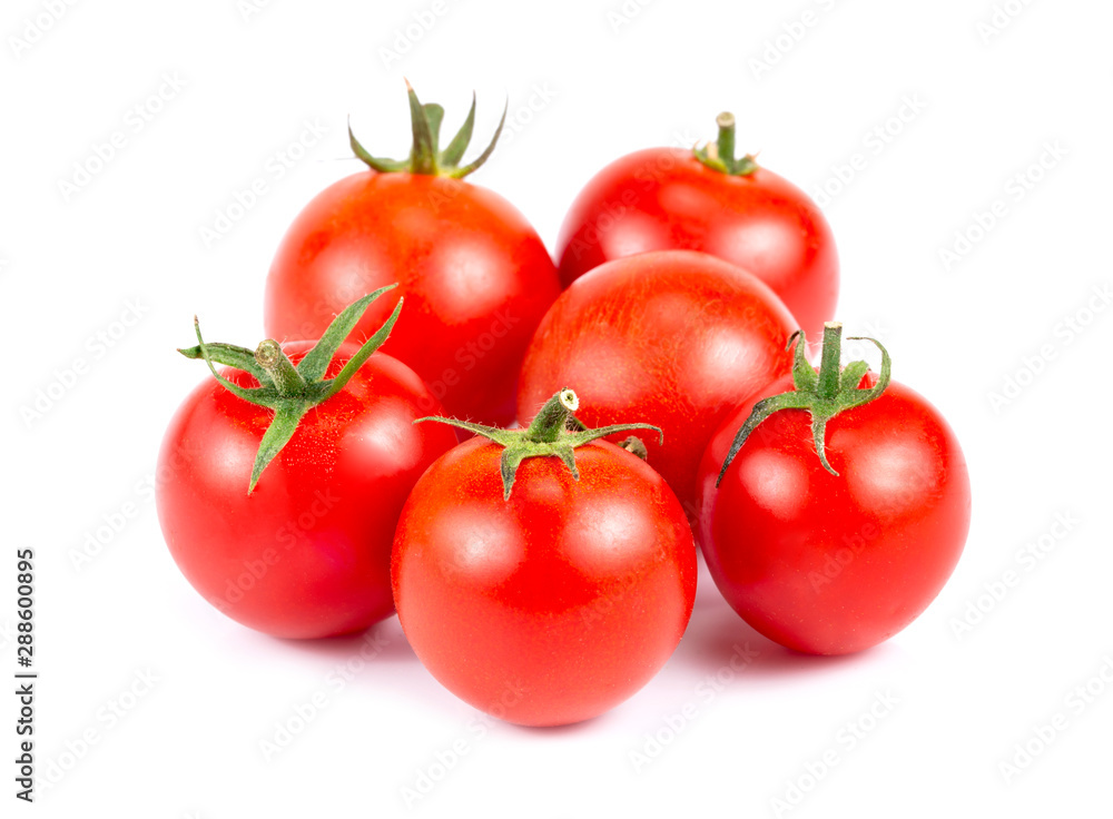 Cherry tomatoes isolated over white background Cherry tomatoes isolated over white background