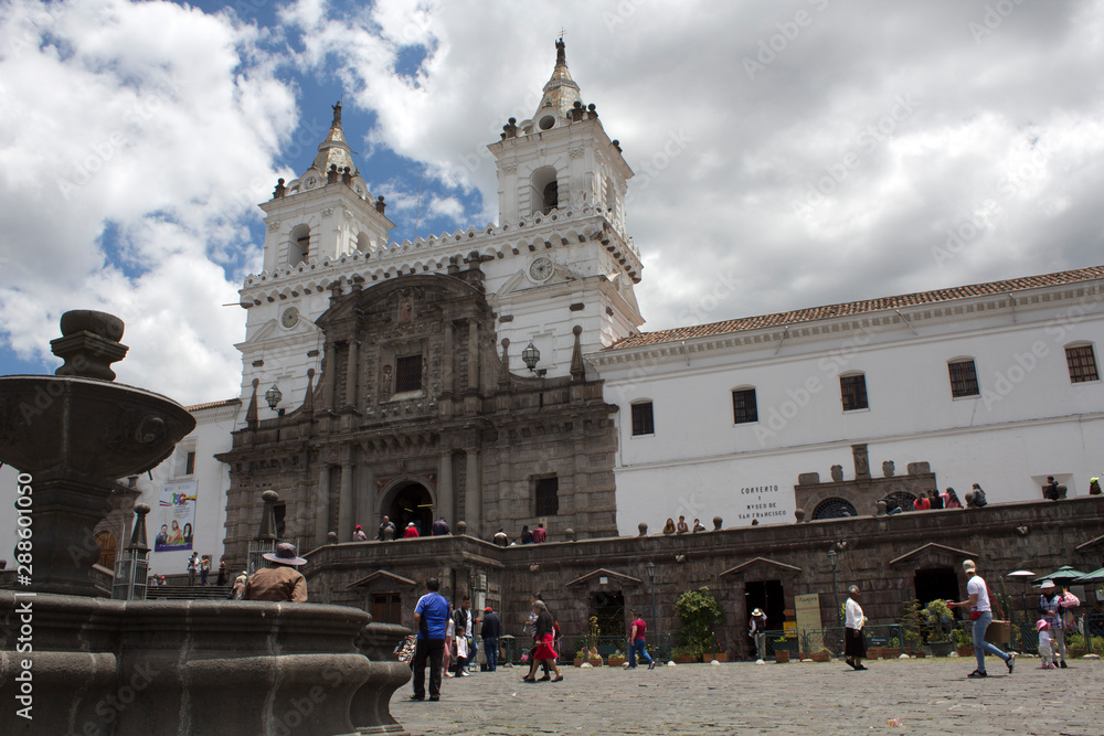 Fototapeta premium Iglesia San Francisco, Quito, Ecuador, 
