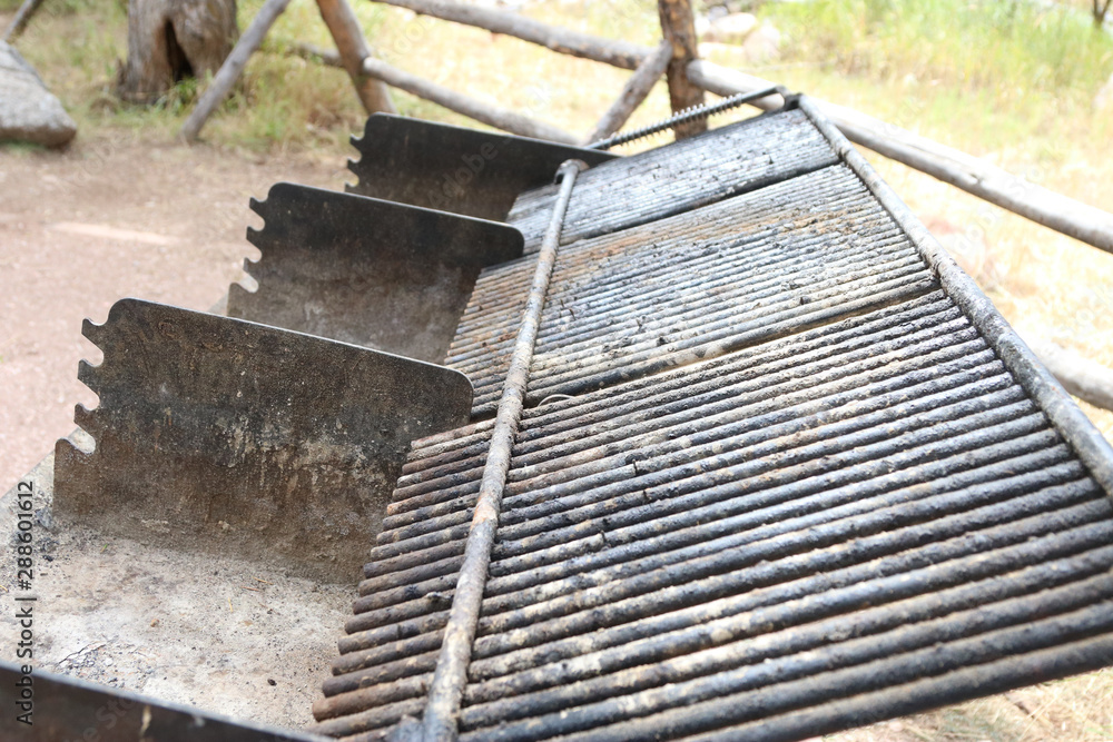 outdoor camping grill zoomed in outdoor camping grill zoomed in