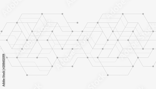 Abstract geometric lines. Concept with lines and dots. Minimalistic Design.
