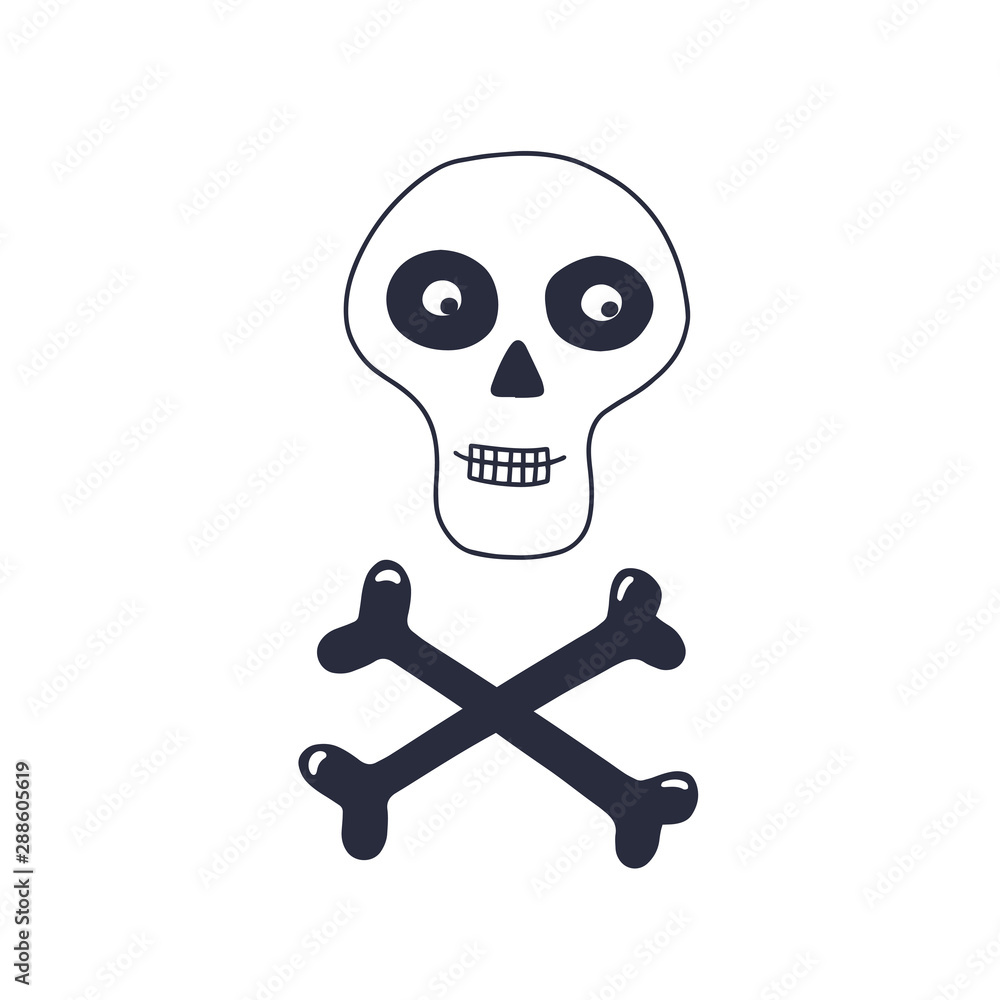 Halloween postcard. Hand drawn vector illustration. Halloween postcard. Hand drawn vector illustration.