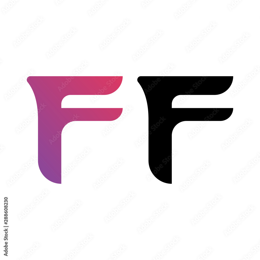 f initial letter for business name with gradient and black colour f initial letter for business name with gradient and black colour