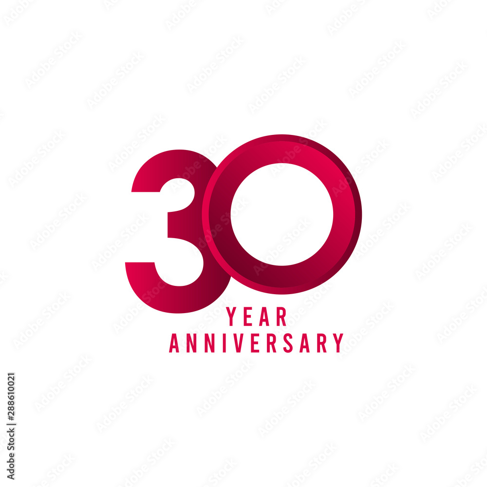 30 Years Anniversary Vector Template Design Illustration 30 Years Anniversary Vector Template Design Illustration