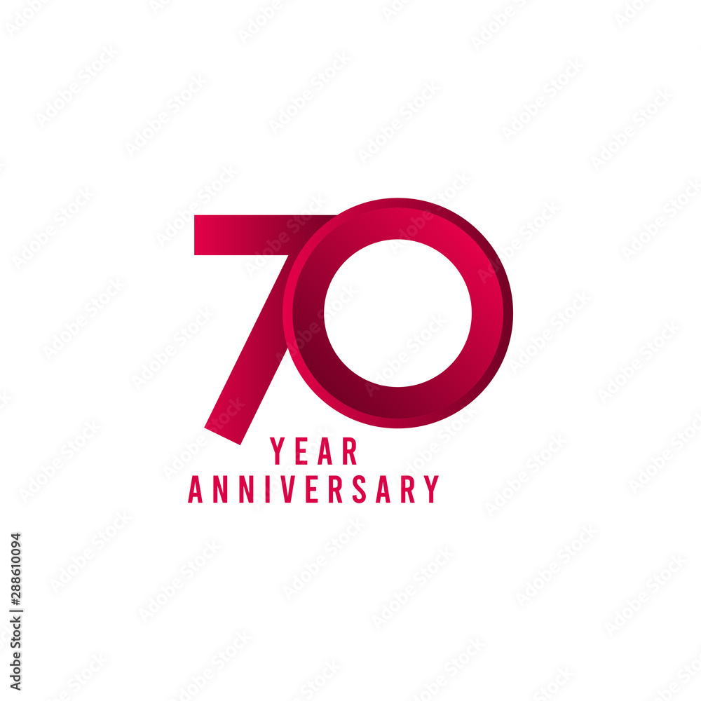 70 Years Anniversary Vector Template Design Illustration 70 Years Anniversary Vector Template Design Illustration