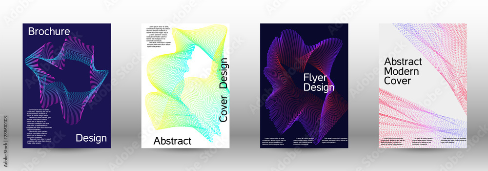 Cover design template set 