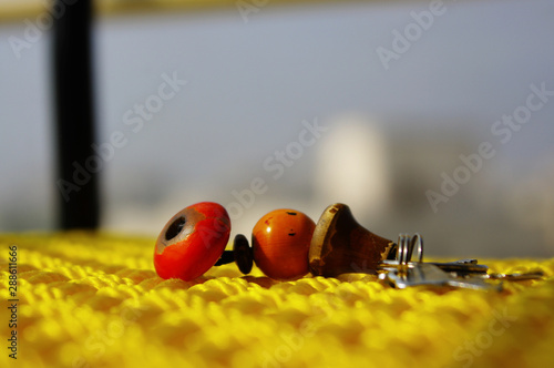 Wooden Channapatna Keychain photo