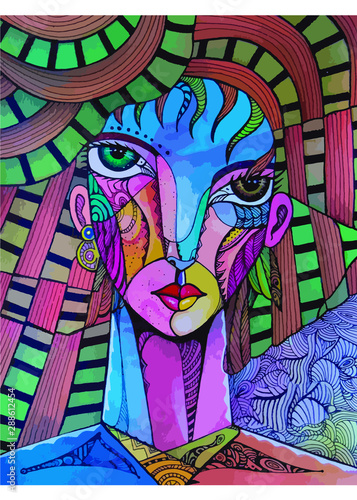 Mujer serena