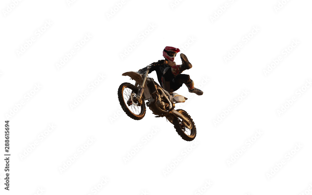 Motofreestyle isolated on white background. Motofreestyle isolated on white background.