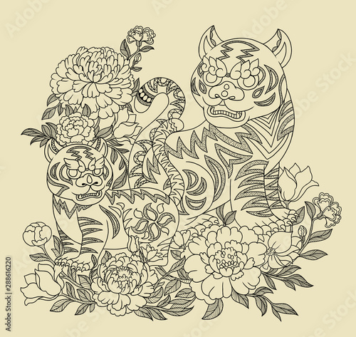 Wallpaper Mural A illustration of traditional Chinese Pattern and Drawing  Torontodigital.ca