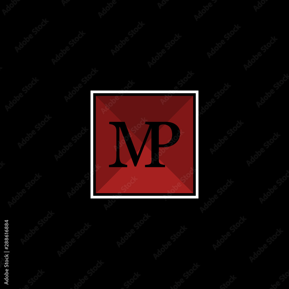 Letter MP Square Simple Icon Logo Design Template Element Vector Letter MP Square Simple Icon Logo Design Template Element Vector