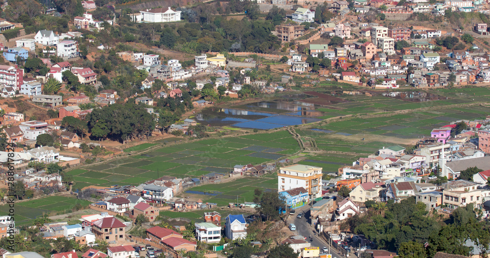 Aerial view of Antananarivo