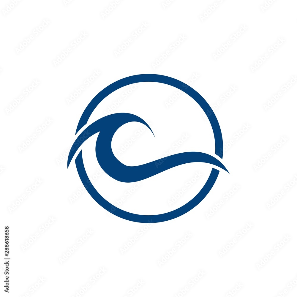 Water wave Logo Template, design vector, sea , holiday Water wave Logo Template, design vector, sea , holiday