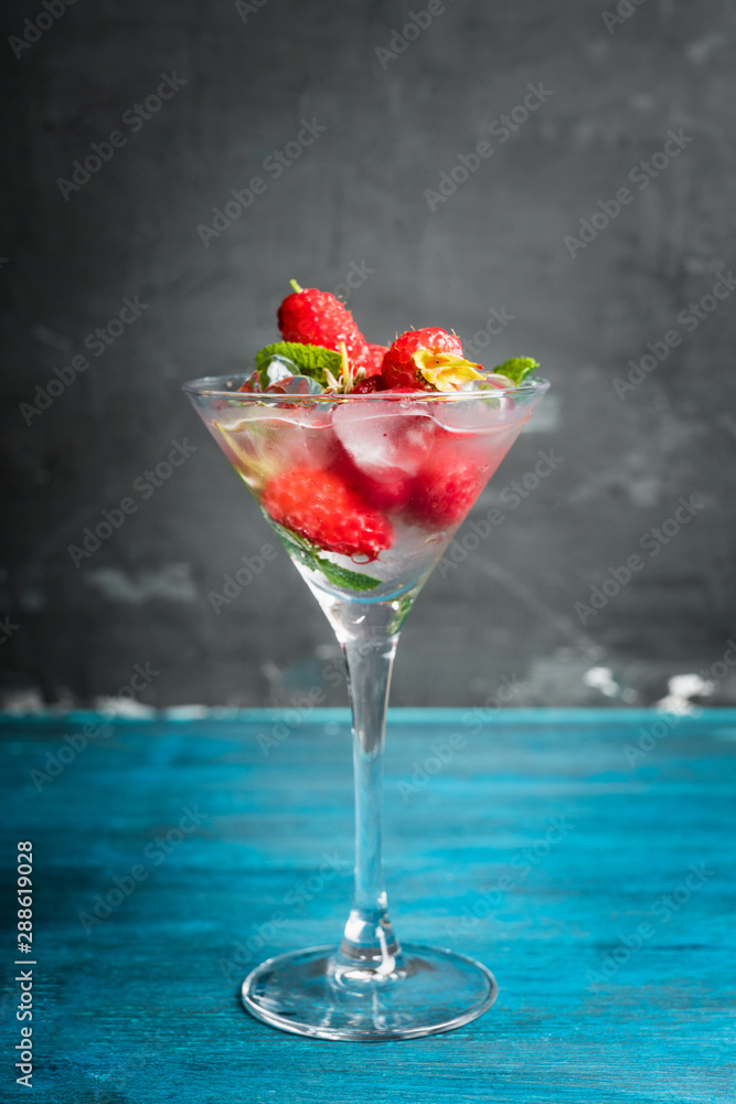 Raspberry martini cocktail. Selective focus. Shallow depth of field. Raspberry martini cocktail. Selective focus. Shallow depth of field.