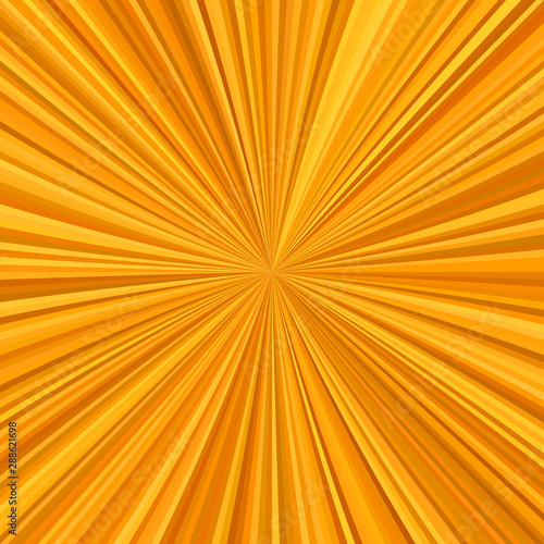 Orange abstract starburst background from radial stripes