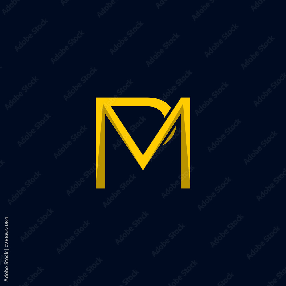 Letter MP Abstract Icon Modern Logo Design Template Element Vector Letter MP Abstract Icon Modern Logo Design Template Element Vector