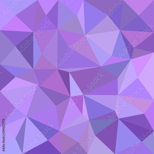 Geometric abstract triangle tile mosaic pattern background - polygon vector graphic from irregular triangles in purple tones