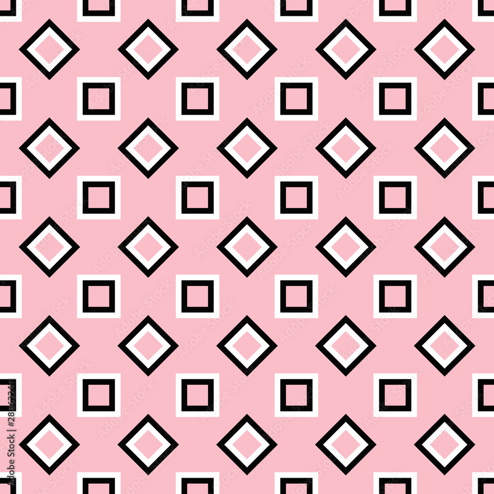 Abstract seamless square pattern background - vector graphic