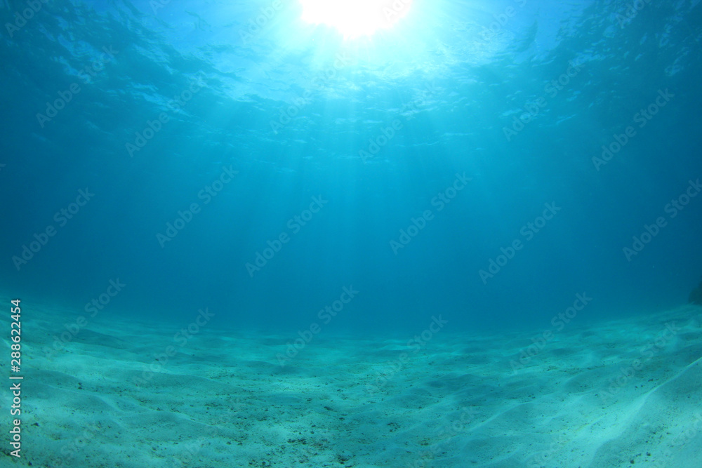 Underwater blue ocean background Underwater blue ocean background