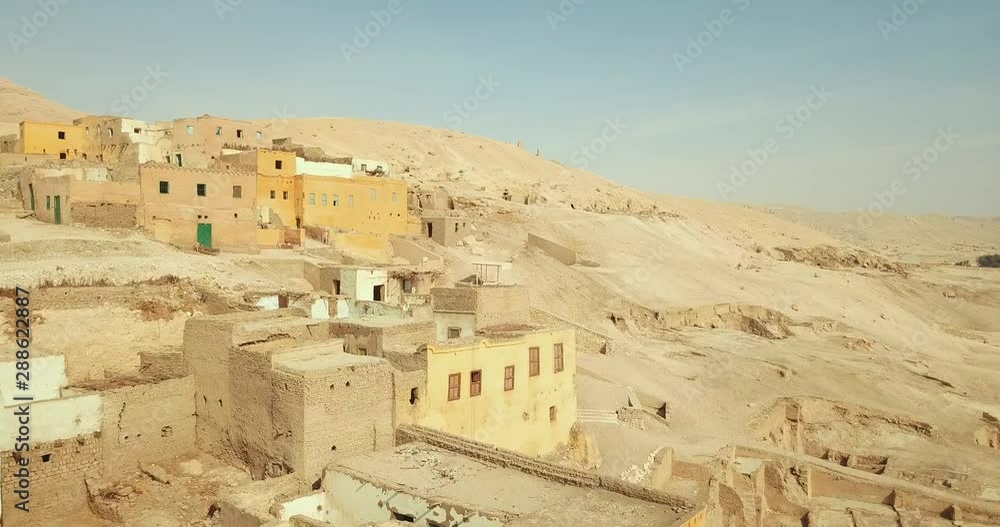 Ancient Tomb Burial sites and Derelict Village ruins in Luxor Valley of the Kings Ancient Tomb Burial sites and Derelict Village ruins in Luxor Valley of the Kings