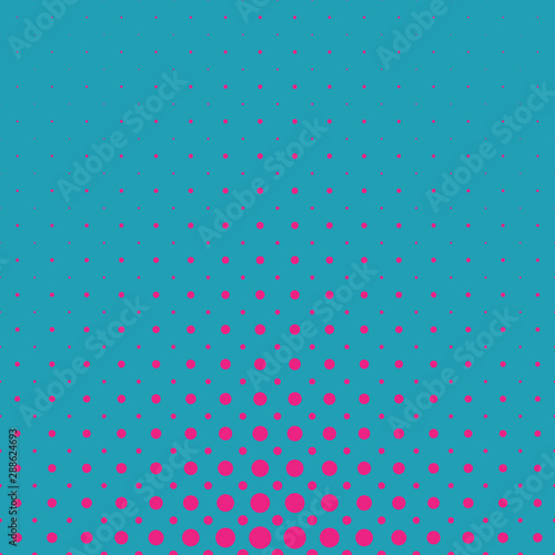 Color geometrical abstract halftone circle pattern background - vector template graphic from dots