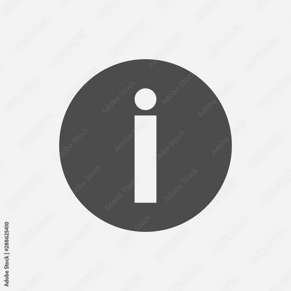 information icon isolated on white background. Vector illustration. information icon isolated on white background. Vector illustration.