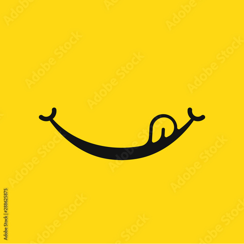 Smile face icon isolated on white background. Vector illustration.