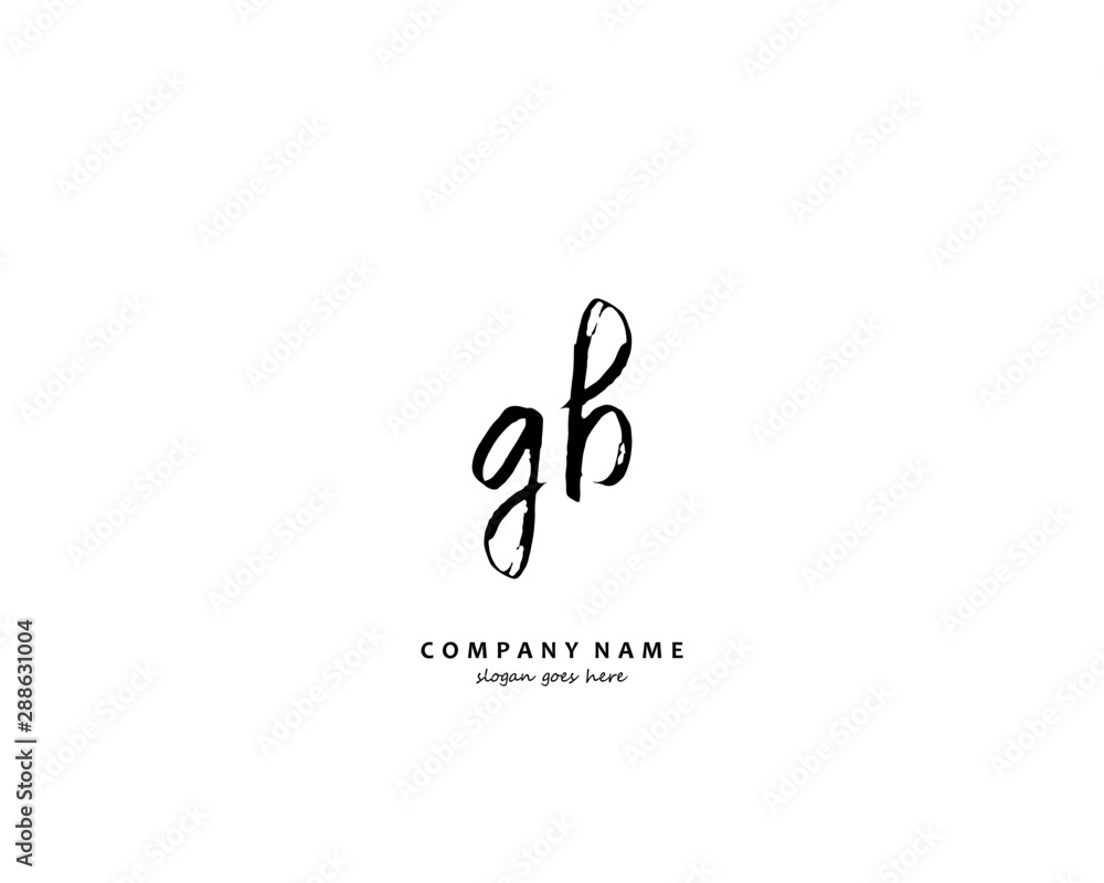 GB Initial letter logo template vector GB Initial letter logo template vector