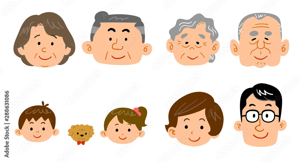 家族の表情 顔 家族の表情 顔