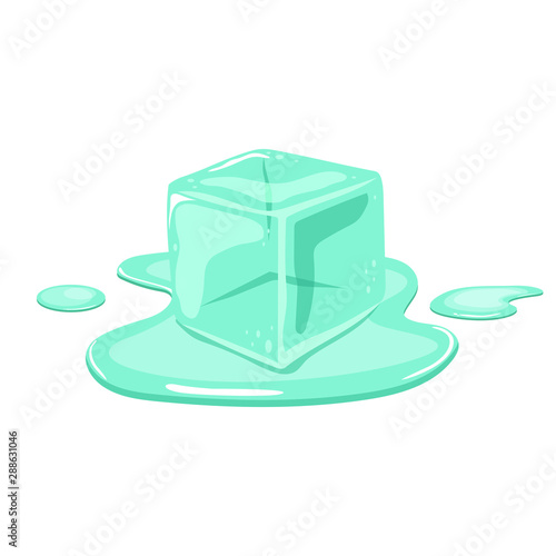 Ice cube vector design illustration isolated on white background