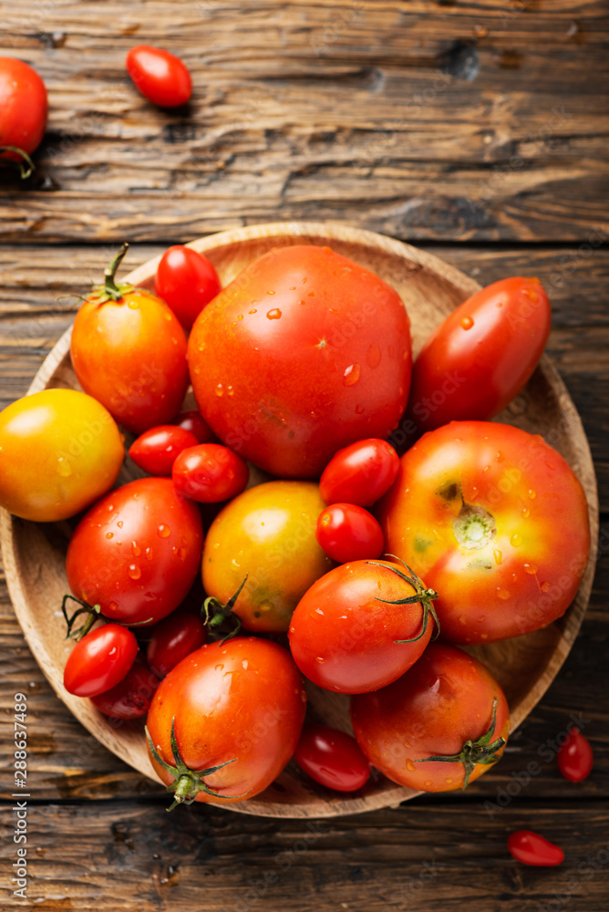 Mix of red sweet tomatoes Mix of red sweet tomatoes