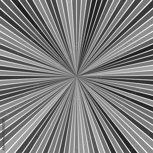 Grey abstract hypnotic ray burst stripe background - vector explosion graphic design