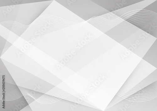 White and grey background. Corporate technology modern design. Pattern style geometric. Abstract modern background used about technology or product presentation backdrop. Vector illustration.